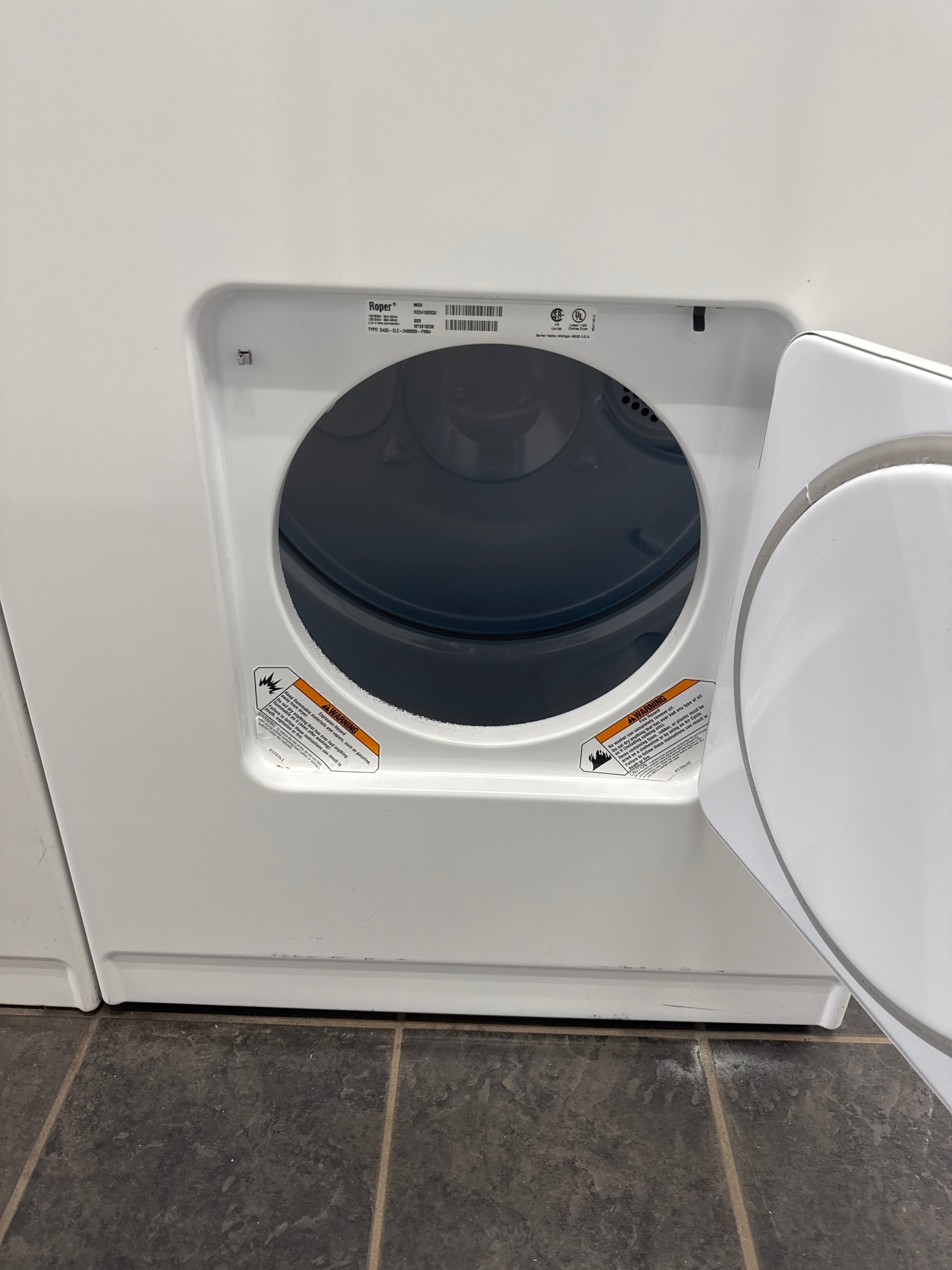 Used Roper Electric Dryer
