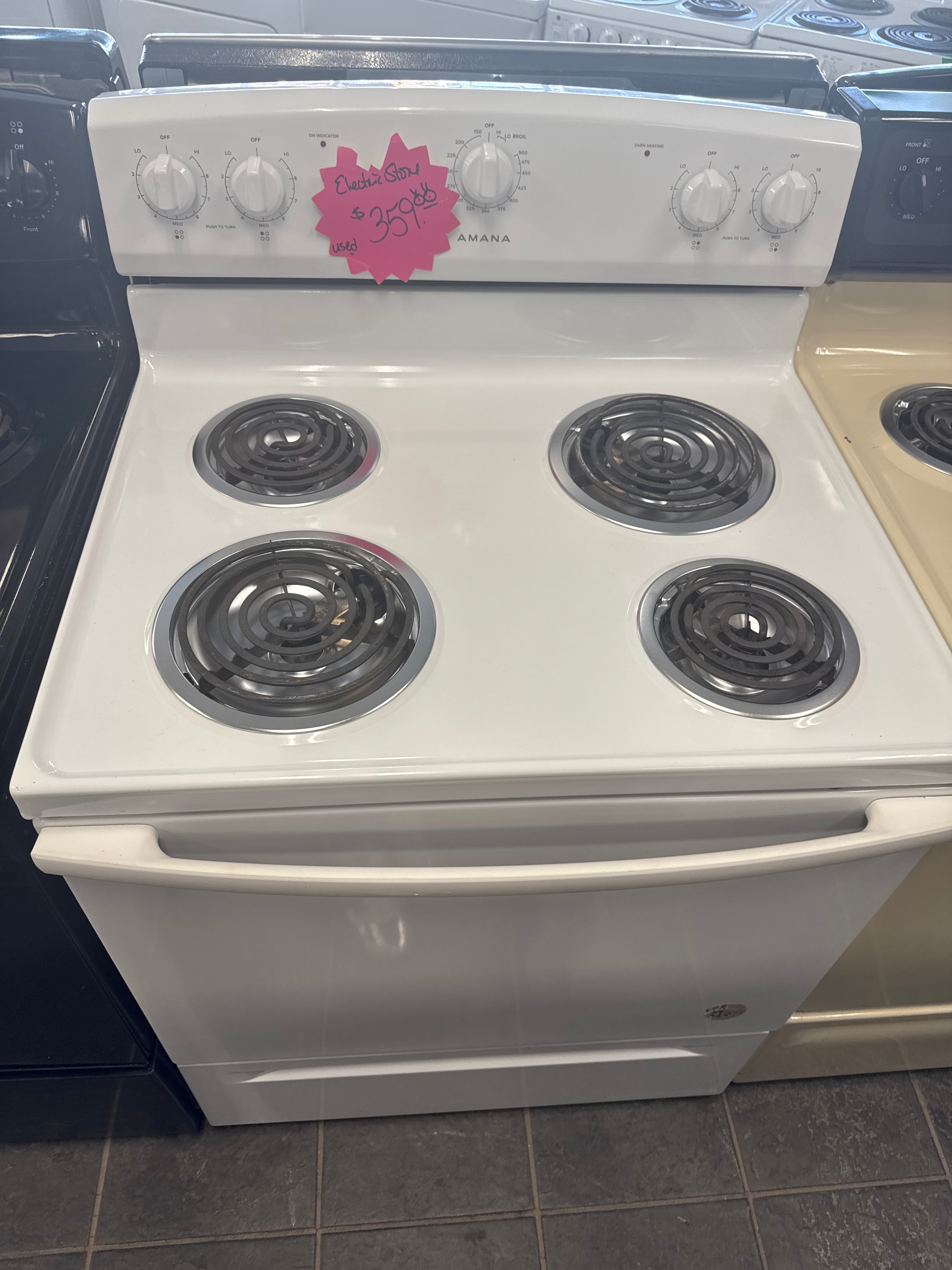 Used Amana Electric Stove
