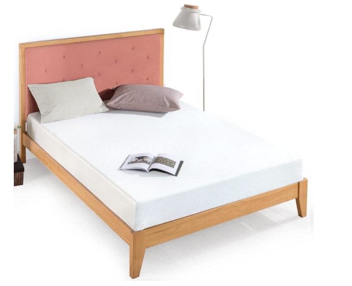 Zinus Inch Gel-Infused Green Tea Memory Foam Mattress Cooling